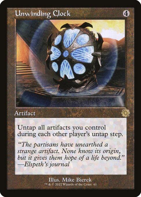 Unwinding Clock (61) (Foil) - The Brothers' War Retro Artifacts - Game On