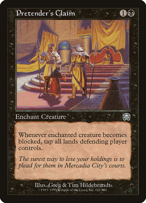 Pretender's Claim (151) (Foil) - Mercadian Masques - Game On