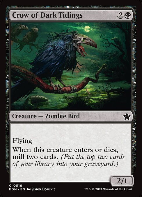 Crow of Dark Tidings (519) - Foundations - Game On