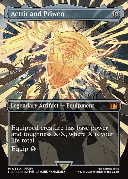 Aettir and Priwen (350) - BORDERLESS - FULL ART - Final Fantasy - Game On