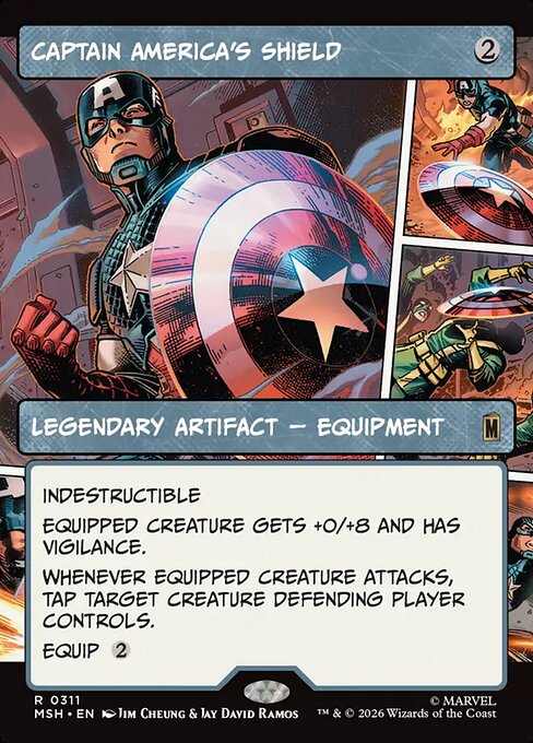 Captain America's Shield (311) - BORDERLESS - Marvel Super Heroes - Game On