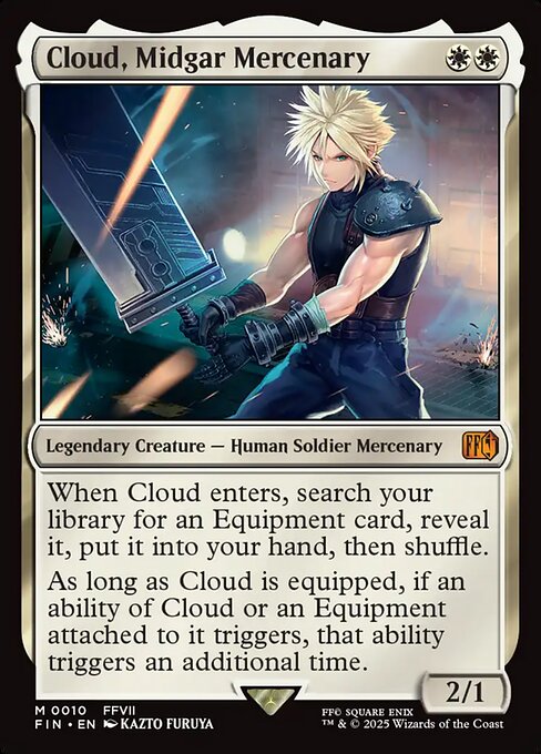 Cloud, Midgar Mercenary (10) (Foil) - Final Fantasy - Game On