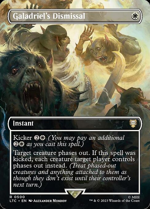 Galadriel's Dismissal (500) - BORDERLESS - FULL ART - Tales of Middle-earth Commander - Game On