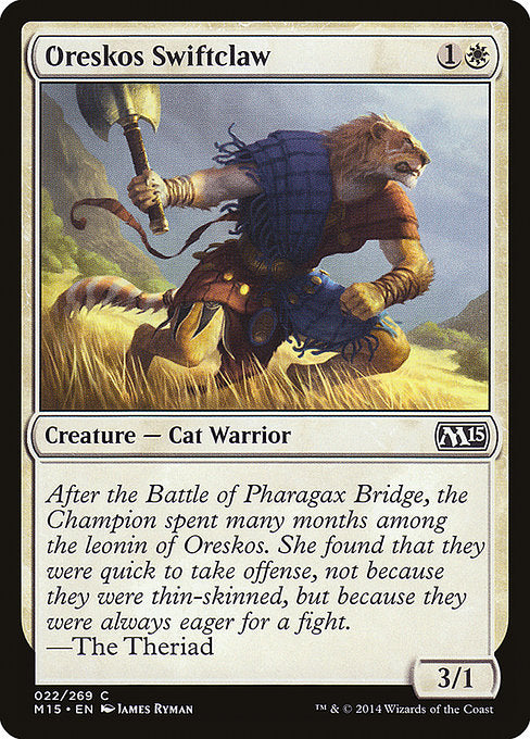 Oreskos Swiftclaw (22) (Foil) - Magic 2015 - Game On