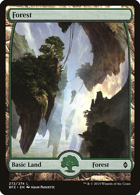 Forest (272) - FULL ART - Battle for Zendikar - Game On