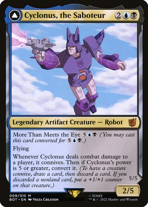 Cyclonus, the Saboteur // Cyclonus, Cybertronian Fighter (9) - Transformers - Game On