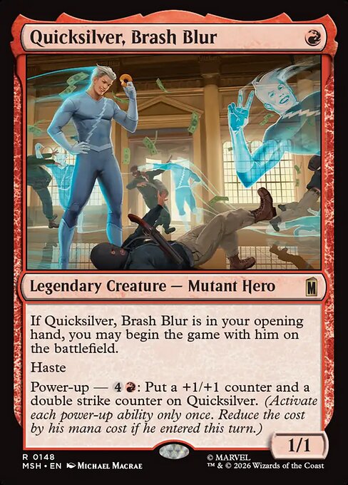 Quicksilver, Brash Blur (148) - Marvel Super Heroes - Game On
