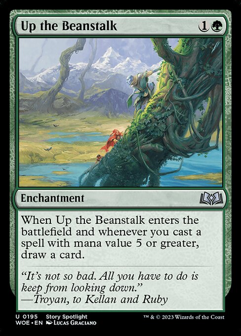 Up the Beanstalk (195) (Foil) - Wilds of Eldraine - Game On