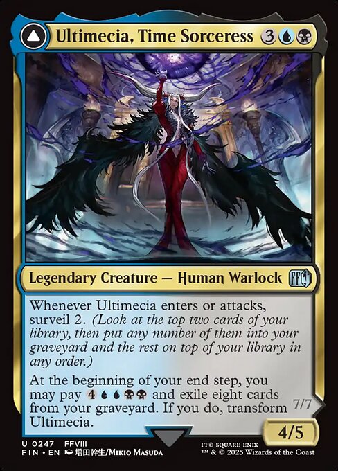 Ultimecia, Time Sorceress // Ultimecia, Omnipotent (247) (Foil) - Final Fantasy - Game On