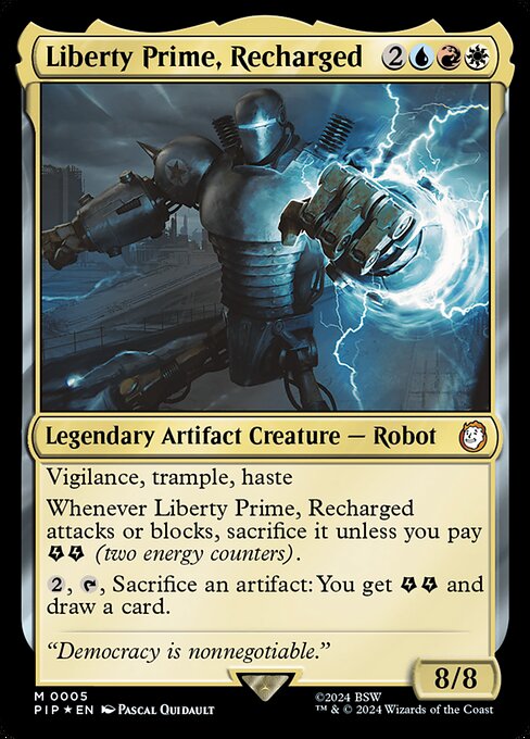 Liberty Prime, Recharged (5) (Foil) - Fallout - Game On