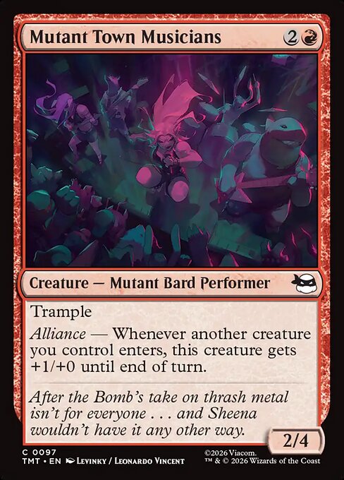 Mutant Town Musicians (97) (Foil) - Teenage Mutant Ninja Turtles - Game On