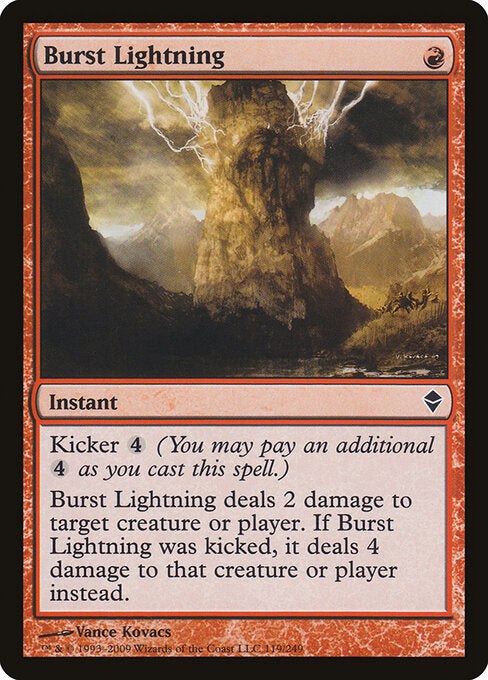 Burst Lightning (119) - Zendikar - Game On