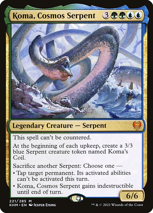 Koma, Cosmos Serpent (221) (Foil) - Kaldheim - Game On