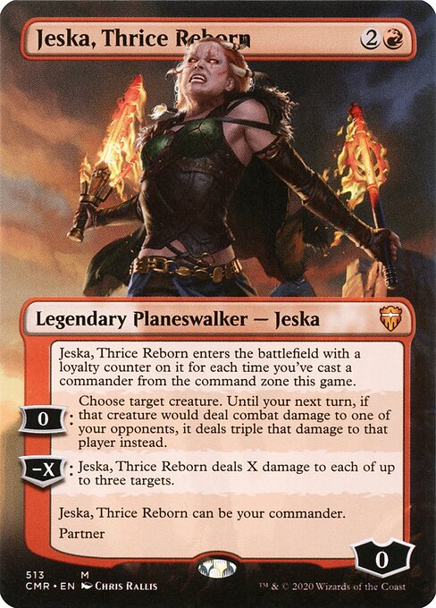 Jeska, Thrice Reborn (513) - BORDERLESS - FULL ART (Foil) - Commander Legends - Game On