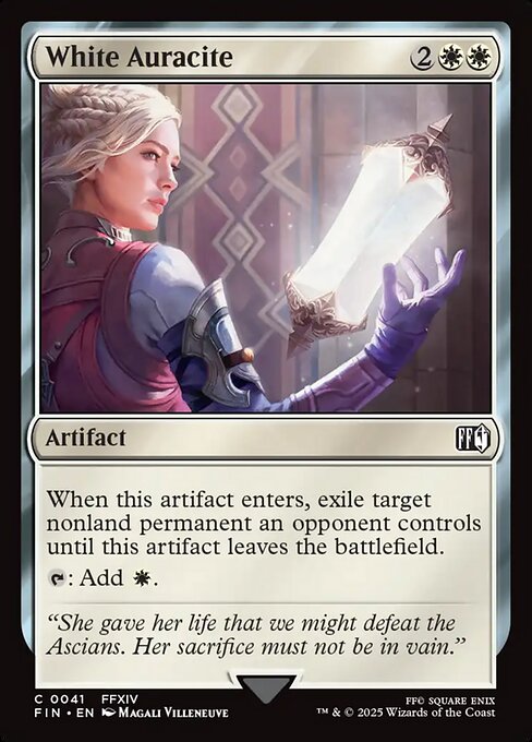 White Auracite (41) (Foil) - Final Fantasy - Game On