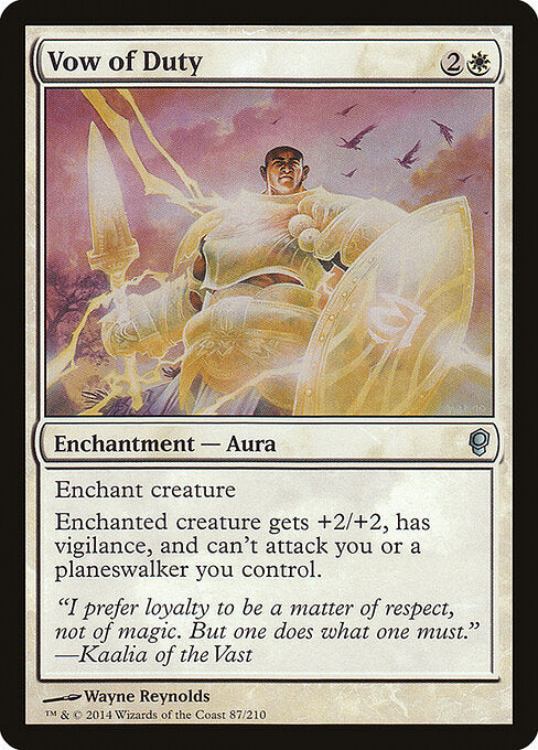 Vow of Duty (87) (Foil) - Conspiracy - Game On