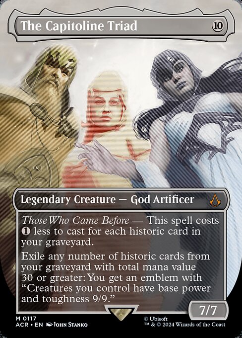 The Capitoline Triad (117) - BORDERLESS - FULL ART - Assassin's Creed - Game On