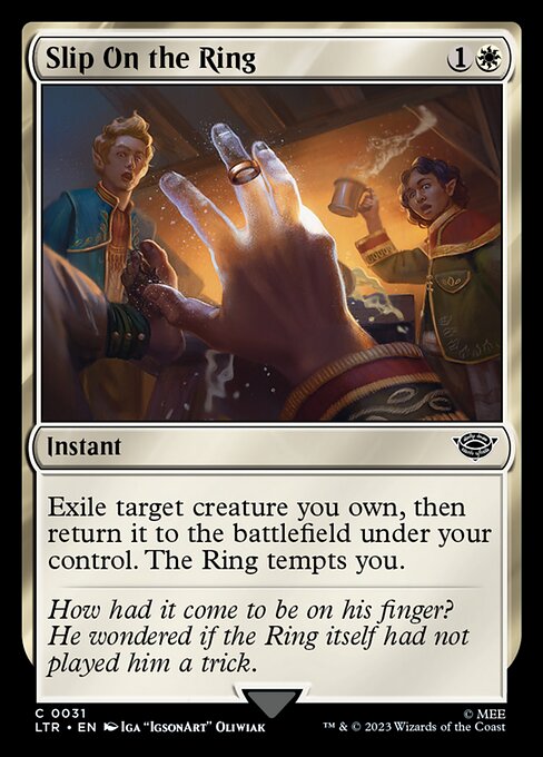 Slip On the Ring (31) (Foil) - The Lord of the Rings: Tales of Middle-earth - Game On