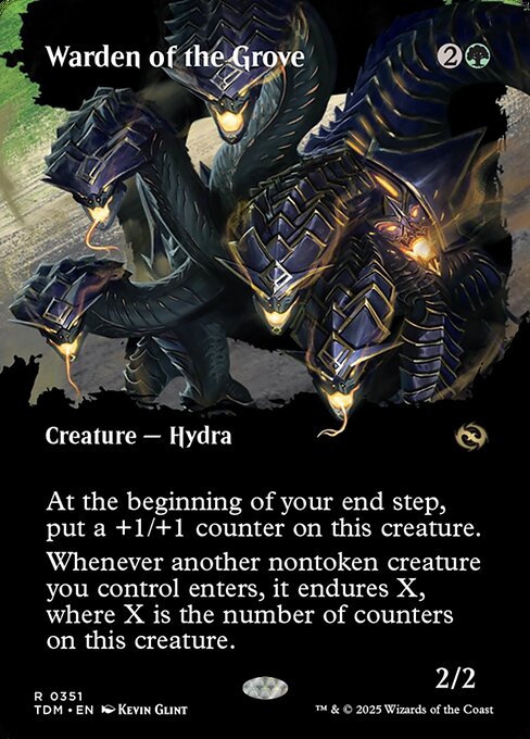 Warden of the Grove (351) - BORDERLESS - FULL ART - Tarkir: Dragonstorm - Game On