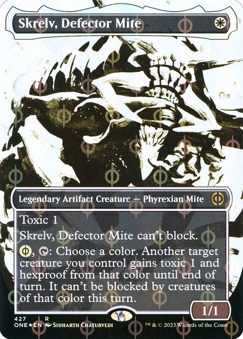 Skrelv, Defector Mite (427) - BORDERLESS (Foil) - Phyrexia: All Will Be One - Game On