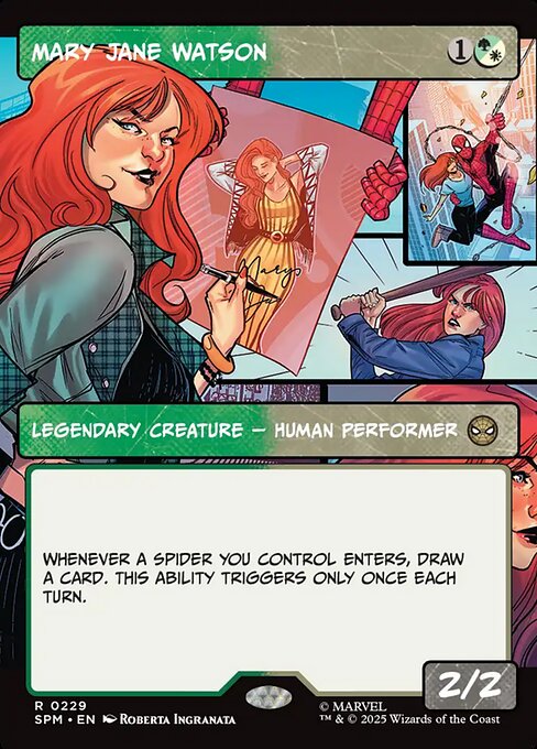 Mary Jane Watson (229) - BORDERLESS - FULL ART - Marvel's Spider-Man - Game On