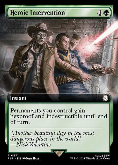 Heroic Intervention (471) - EXTENDED ART (Foil) - Fallout - Game On