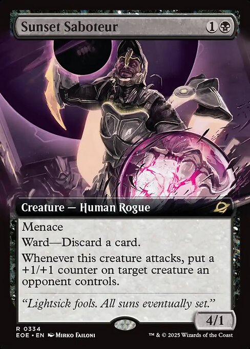 Sunset Saboteur (334) - EXTENDED ART - Edge of Eternities - Game On
