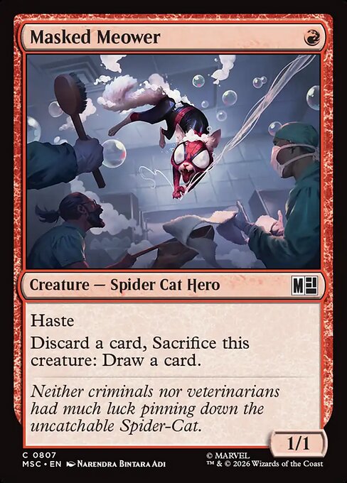 Masked Meower (807) (Foil) - Marvel Super Heroes Commander - Game On