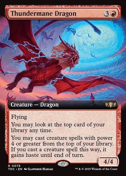 Thundermane Dragon (78) - EXTENDED ART - Tarkir: Dragonstorm Commander - Game On