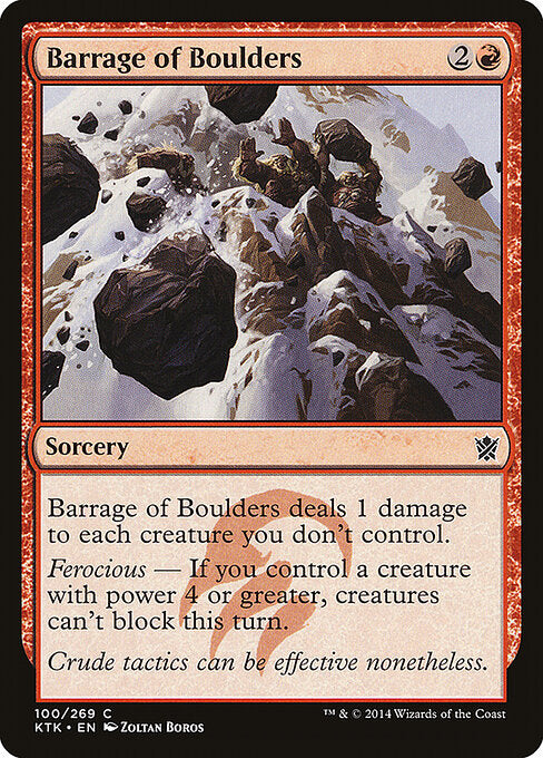 Barrage of Boulders (100) - Khans of Tarkir - Game On