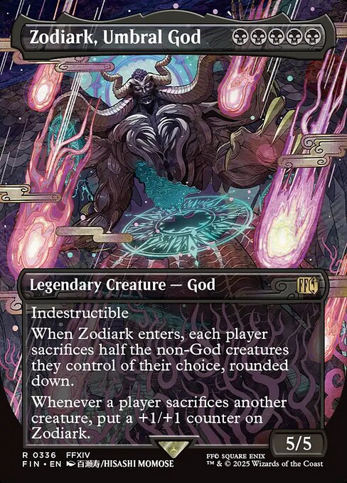 Zodiark, Umbral God (336) - BORDERLESS - FULL ART - Final Fantasy - Game On