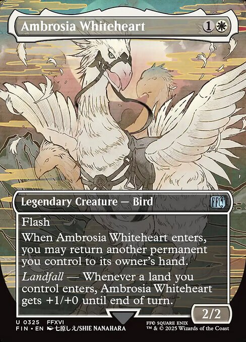 Ambrosia Whiteheart (325) - BORDERLESS - FULL ART (Foil) - Final Fantasy - Game On