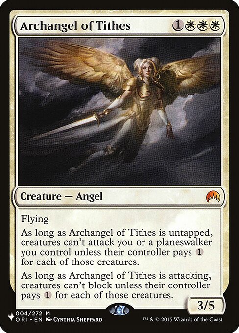 Archangel of Tithes (ORI-4) (Foil) - The List - Game On