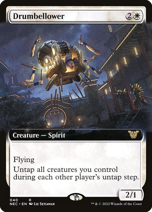 Drumbellower (40) - EXTENDED ART - Neon Dynasty Commander - Game On
