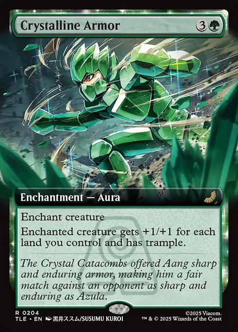 Crystalline Armor (204) - EXTENDED ART (Foil) - Avatar: The Last Airbender Eternal - Game On