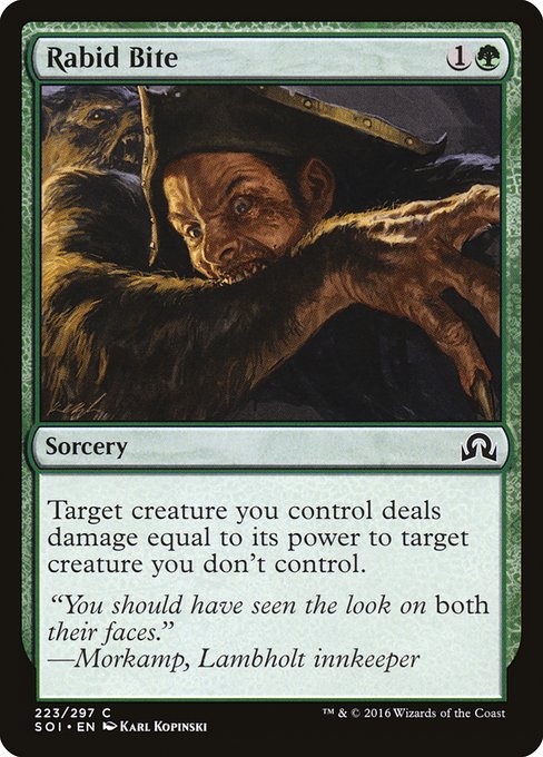Rabid Bite (223) (Foil) - Shadows over Innistrad - Game On