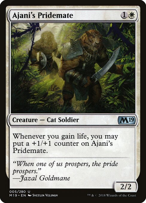 Ajani's Pridemate (5) - Core Set 2019 - Game On