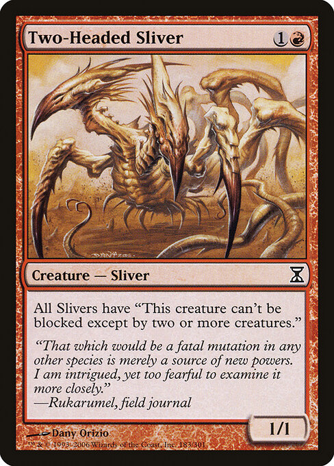 Two-Headed Sliver (183) (Foil) - Time Spiral - Game On