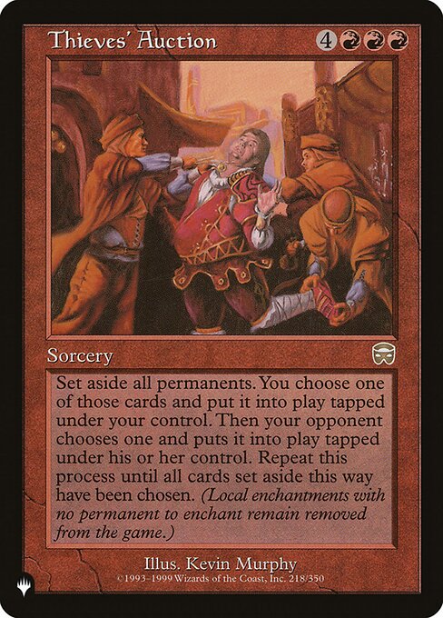 Thieves' Auction (MMQ-218) - The List - Game On