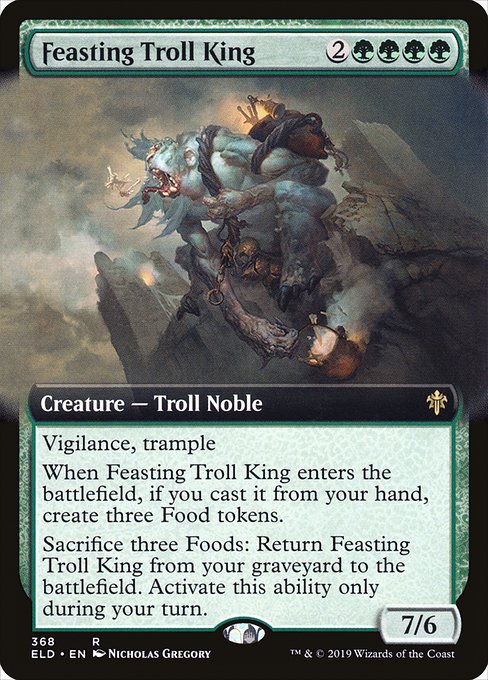Feasting Troll King (368) - EXTENDED ART - Throne of Eldraine - Game On