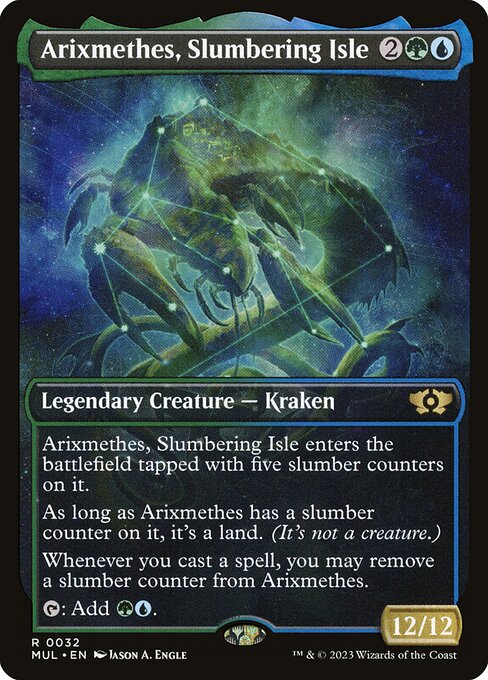 Arixmethes, Slumbering Isle (32) - SHOWCASE - FULL ART - Multiverse Legends - Game On
