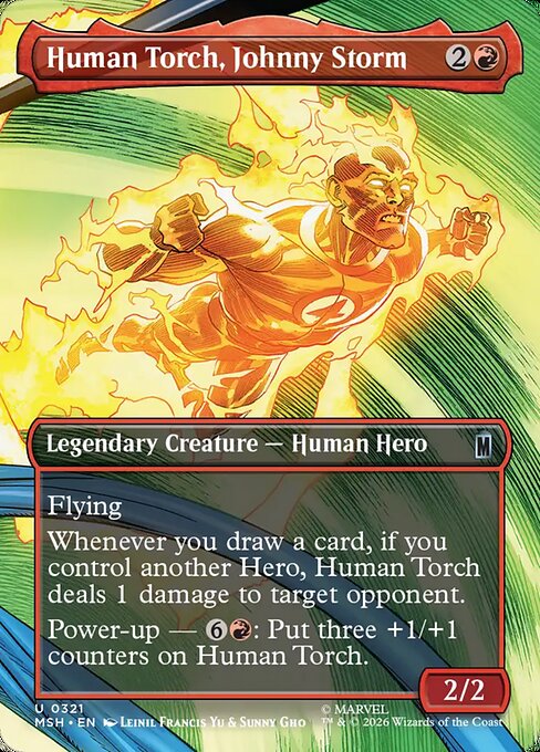 Human Torch, Johnny Storm (321) - Marvel Super Heroes - Game On