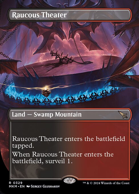 Raucous Theater (329) - BORDERLESS (Foil) - Murders at Karlov Manor - Game On