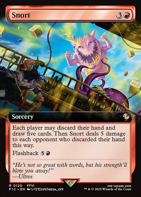 Snort (120) - EXTENDED ART (Foil) - Final Fantasy Commander - Game On
