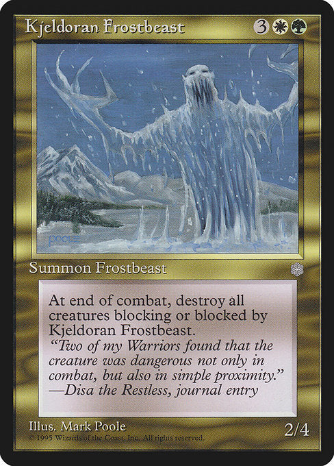 Kjeldoran Frostbeast (296) - Ice Age - Game On
