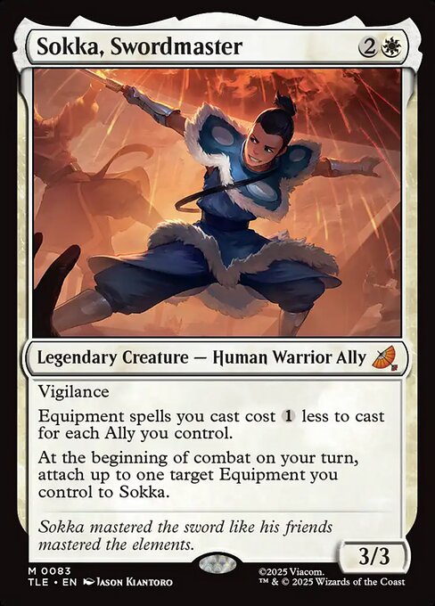 Sokka, Swordmaster (83) (Foil) - Avatar: The Last Airbender Eternal - Game On
