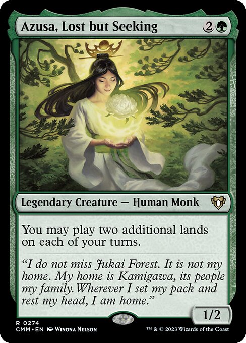 Azusa, Lost but Seeking (274) (Foil) - Commander Masters - Game On