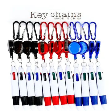 3-in-1 Id Card Holder Retractable Pen - Game On