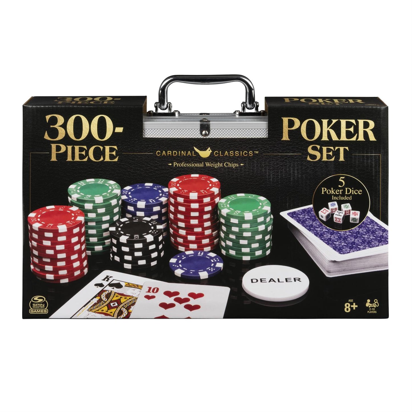 300 Piece Poker Set with Aluminum Carrying Case - Classic - Game On