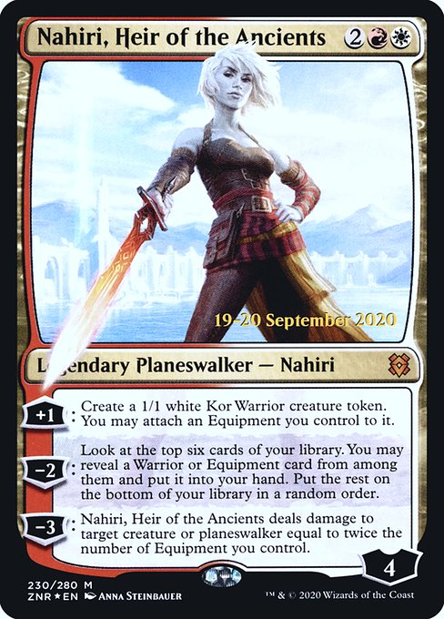 Nahiri, Heir of the Ancients (230s) (Foil) - Zendikar Rising Promos - Game On
